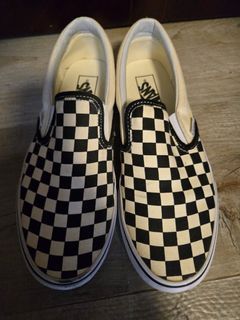 Vans 黑白格仔 Slip-On 一腳蹬